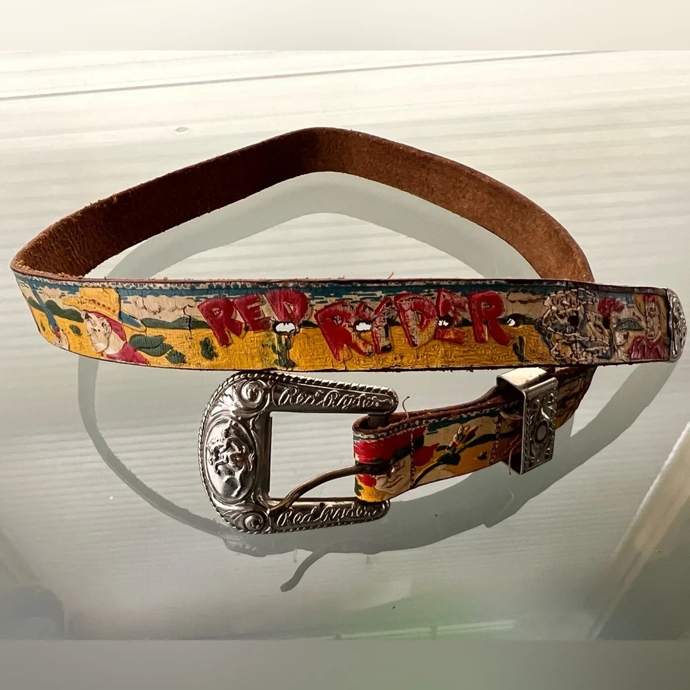 👁️Vintage Red Ryder Belt/Buckle Christmas Story Buck Jones Shoot Your Eye Out